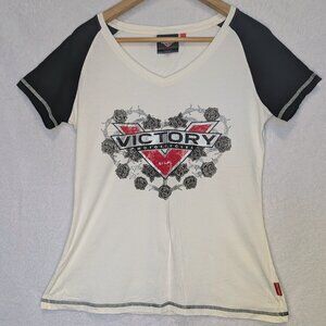 Victory Motorcycles short sleeve v neck t shirt